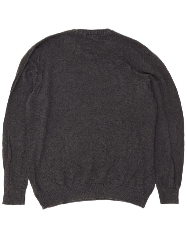 Ανδρικό πουλόβερ Jack & Jones με V λαιμόκοψη XL Γκρι βαμβακερό