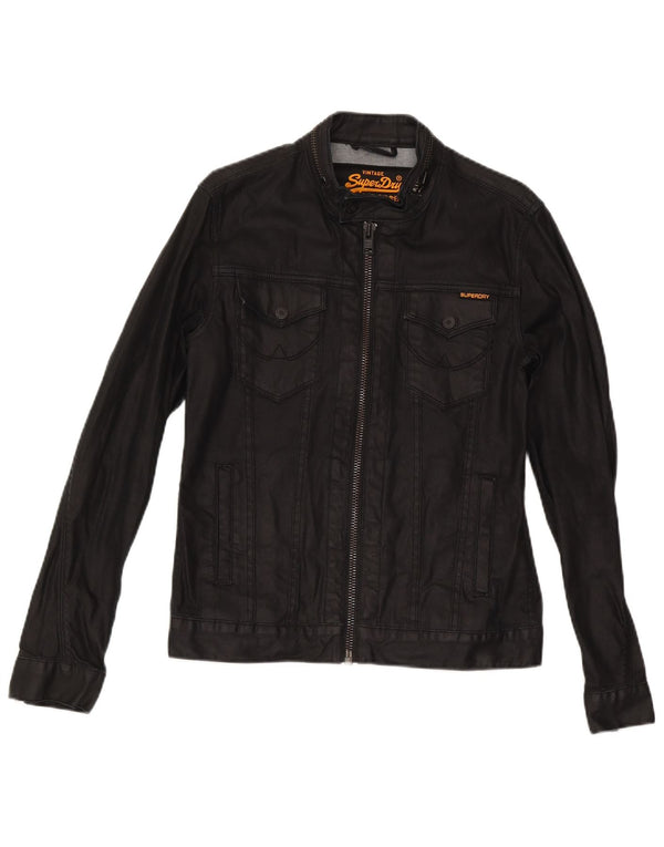 Ανδρικό τζιν μπουφάν Superdry UK 36 Small μαύρο βαμβακερό
