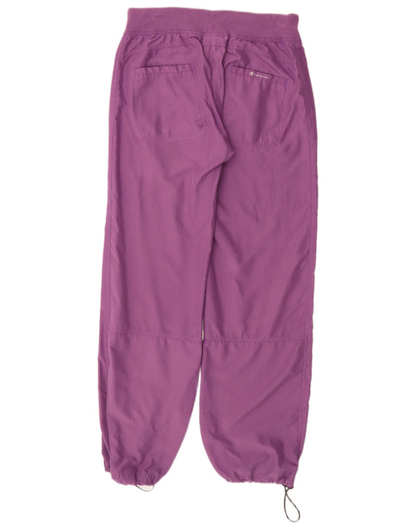 CHAMPION Womens Tracksuit Trousers UK 14 Large Purple Polyester