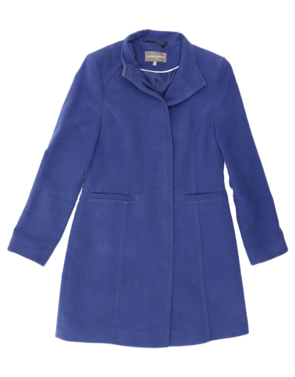 Laura Ashley Γυναικείο Πανωφόρι UK 10 Small Blue Cotton