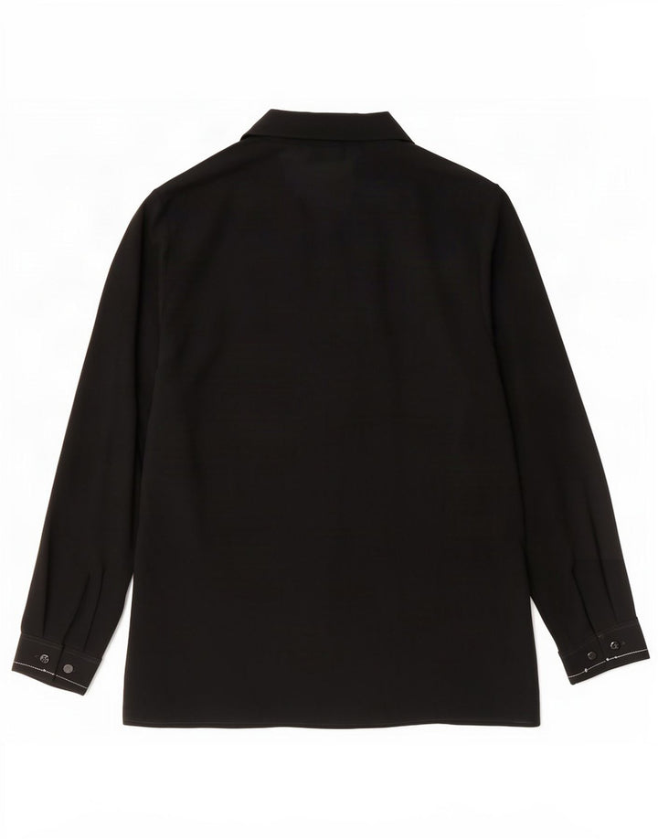 Marks & Spencer Γυναικείο πουκάμισο St. Michael Graphic Μπλούζα UK 14 Large Μαύρο