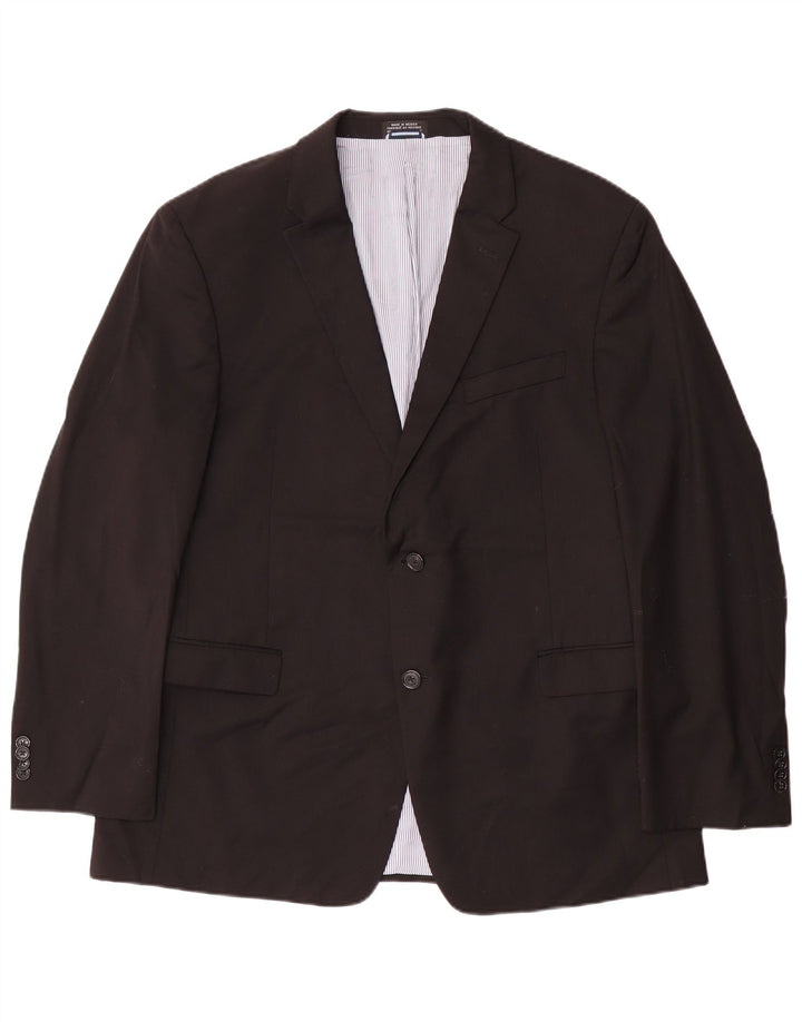 Tommy Hilfiger Ανδρικό σακάκι σακάκι με 2 κουμπιά UK 44 2XL Μαύρο μάλλινο