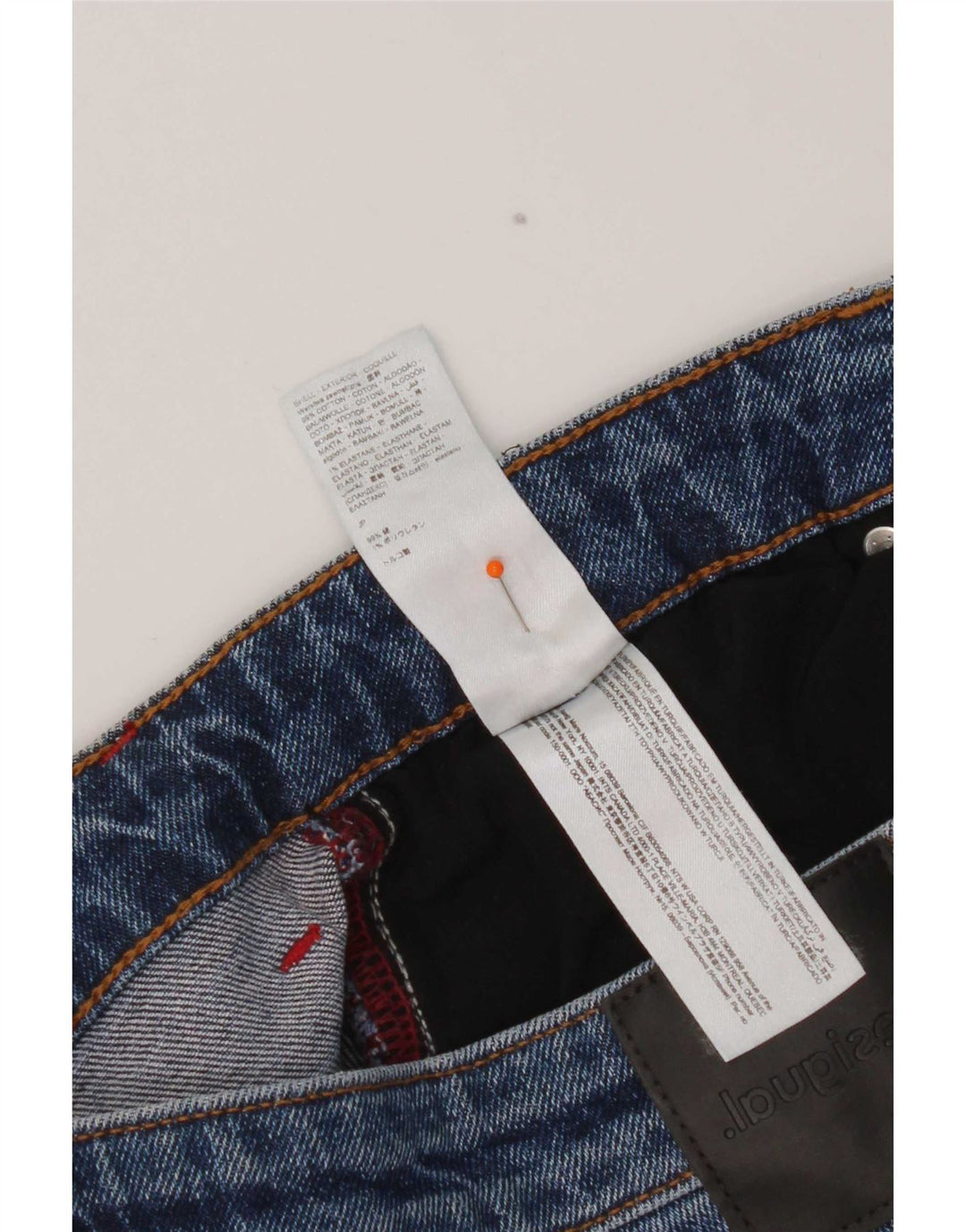 Ανδρικό τζιν Desigual Distressed Straight W36 L32 Μπλε βαμβακερό