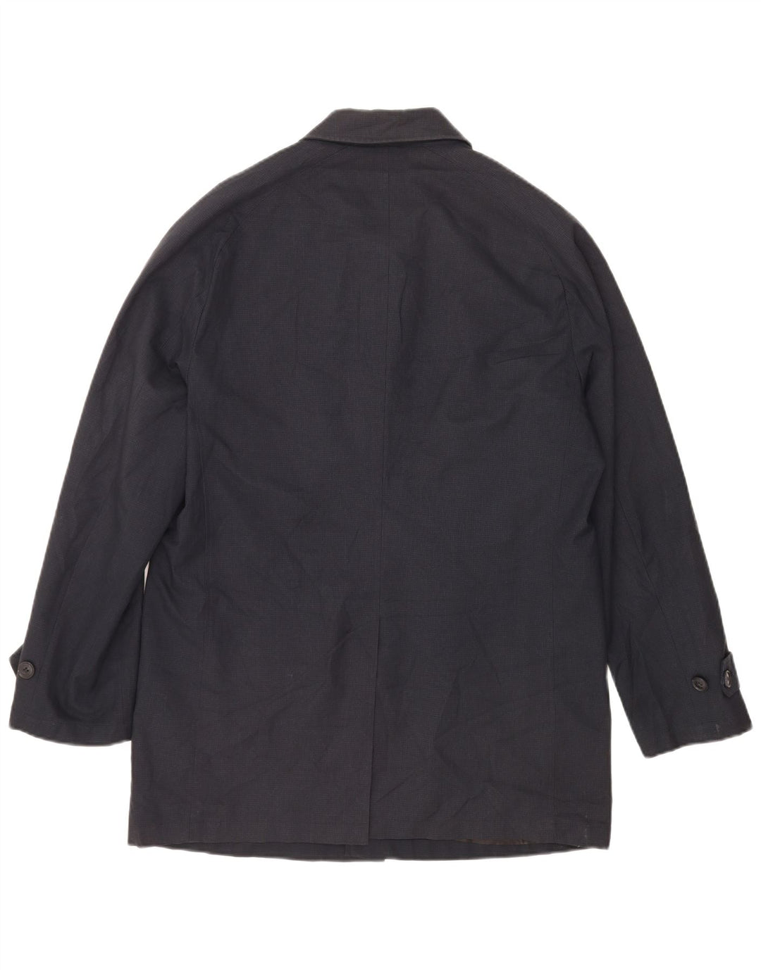 Ανδρικό πανωφόρι Marks & Spencer UK 38 Medium Navy Blue Houndstooth Πολυεστέρας