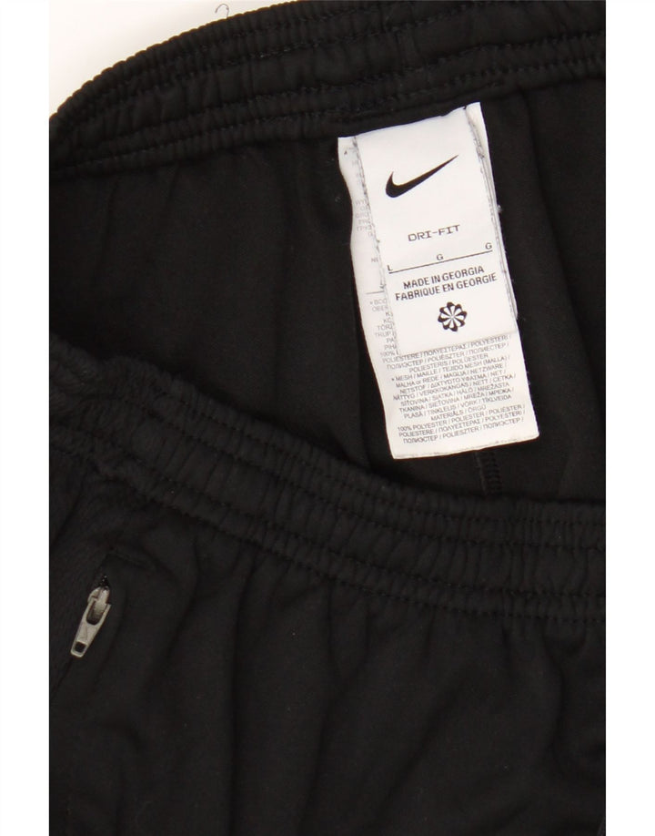 Ανδρικό παντελόνι αθλητικής φόρμας Nike Dri Fit μεγάλο μαύρο πολυεστέρα