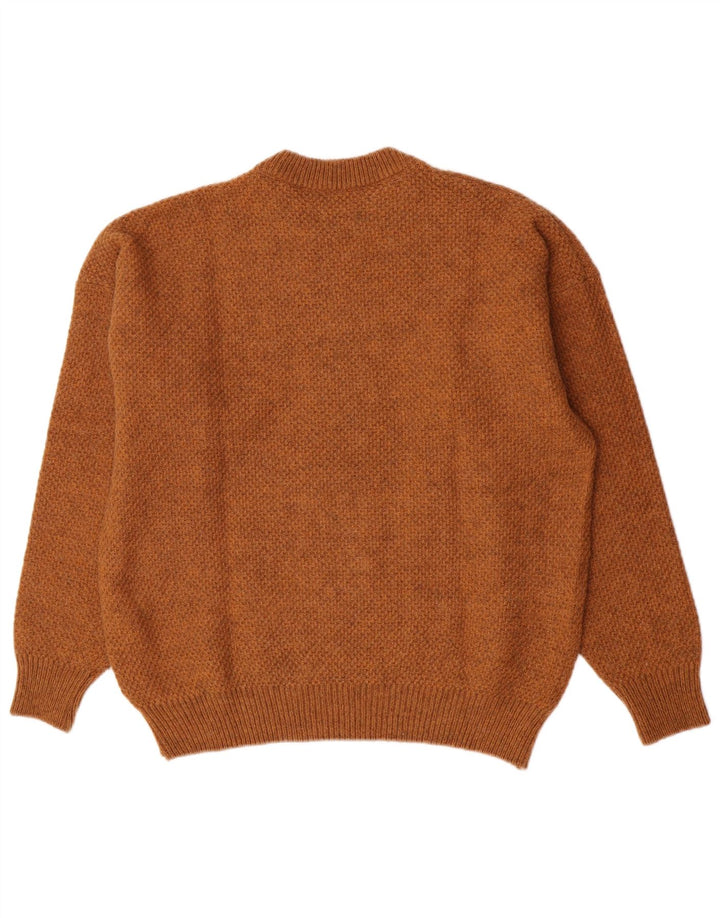 Πουλόβερ Think Pink Mens Crew Neck Jumper IT 52 Large Brown Acrylic