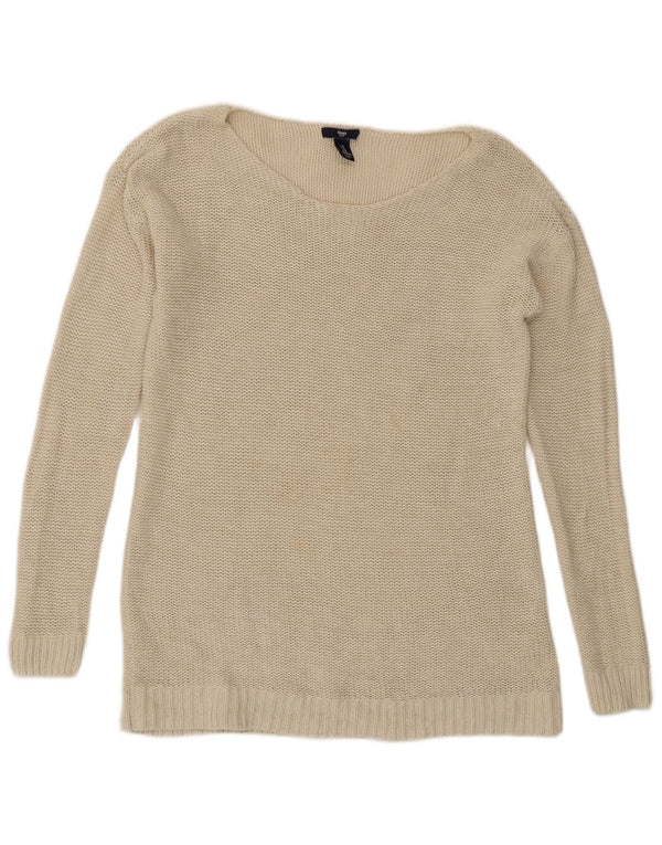 Γυναικείο πουλόβερ Gap Boat Neck Jumper UK 12 Medium Beige βαμβακερό