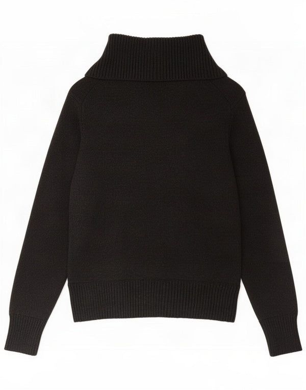 Marks & Spencer Γυναικείο πουλόβερ με ρολό λαιμόκοψη UK 22 3XL Γκρι βαμβακερό