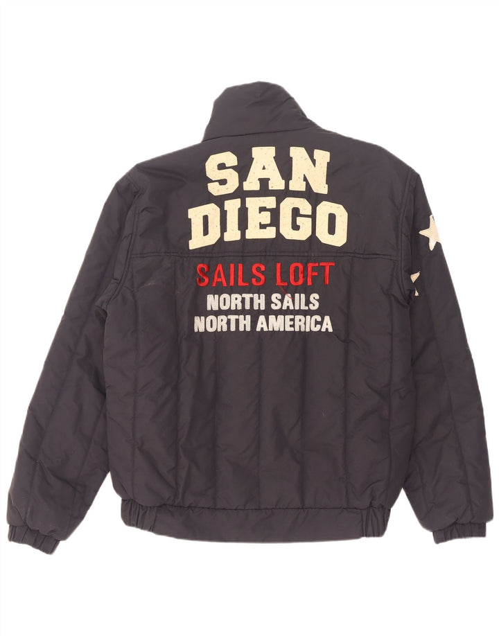 North Sails Ανδρικό γραφικό μπουφάν με επένδυση UK 38 Medium Navy Blue Polyamide