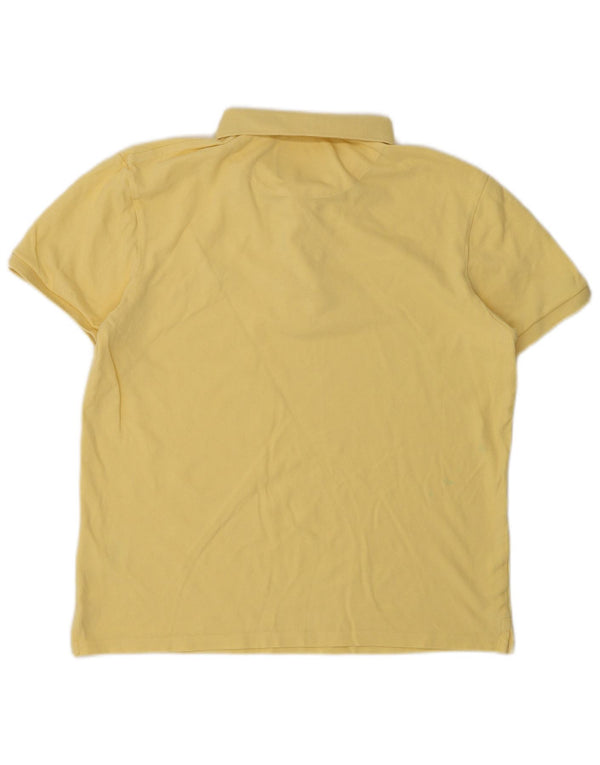 Ανδρικό πουκάμισο πόλο Lyle & Scott από μεσαίο κίτρινο βαμβάκι
