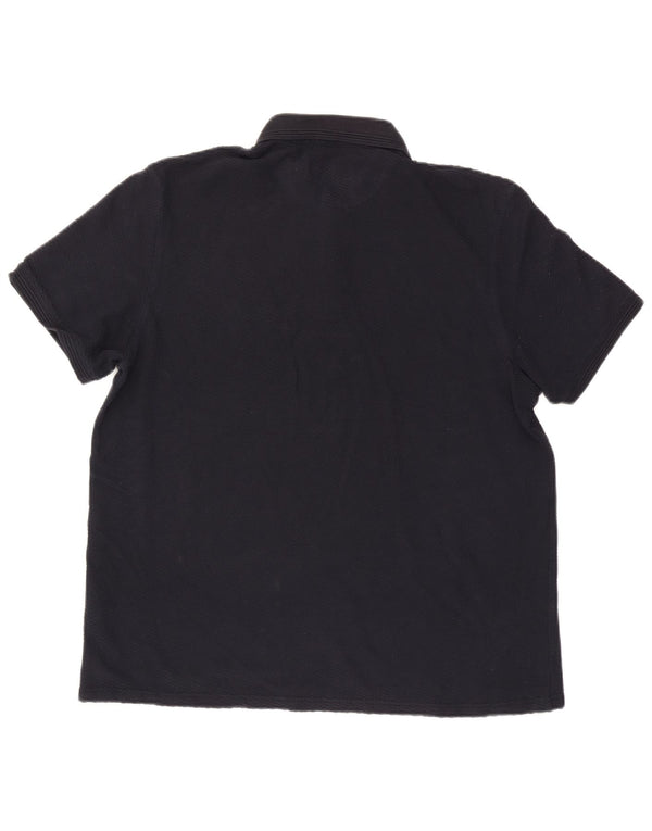 Ted Baker Ανδρικό πουκάμισο Polo Νούμερο 6 2XL Navy Blue Βαμβακερό