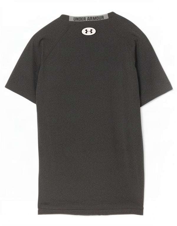 Ανδρικό γραφικό μπλουζάκι Under Armour Heat Gear Top Medium Grey Colourblock