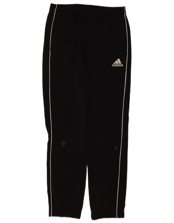 Adidas Boys Tracksuit Trousers Joggers 13-14 Years Black Polyester