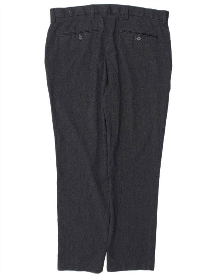 Marks & Spencer Ανδρικό παντελόνι Chino Slim Fit W34 L29 Navy Blue Polyester