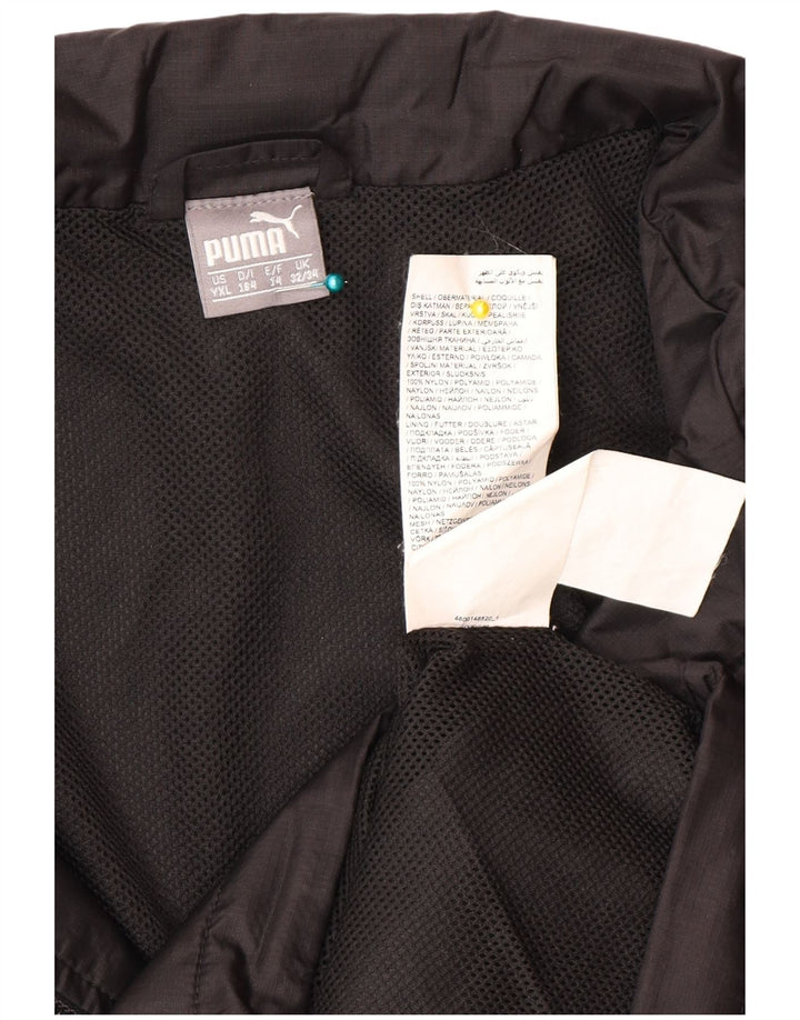 Puma Boys Rain Jacket 13-14 Years Black Polyester