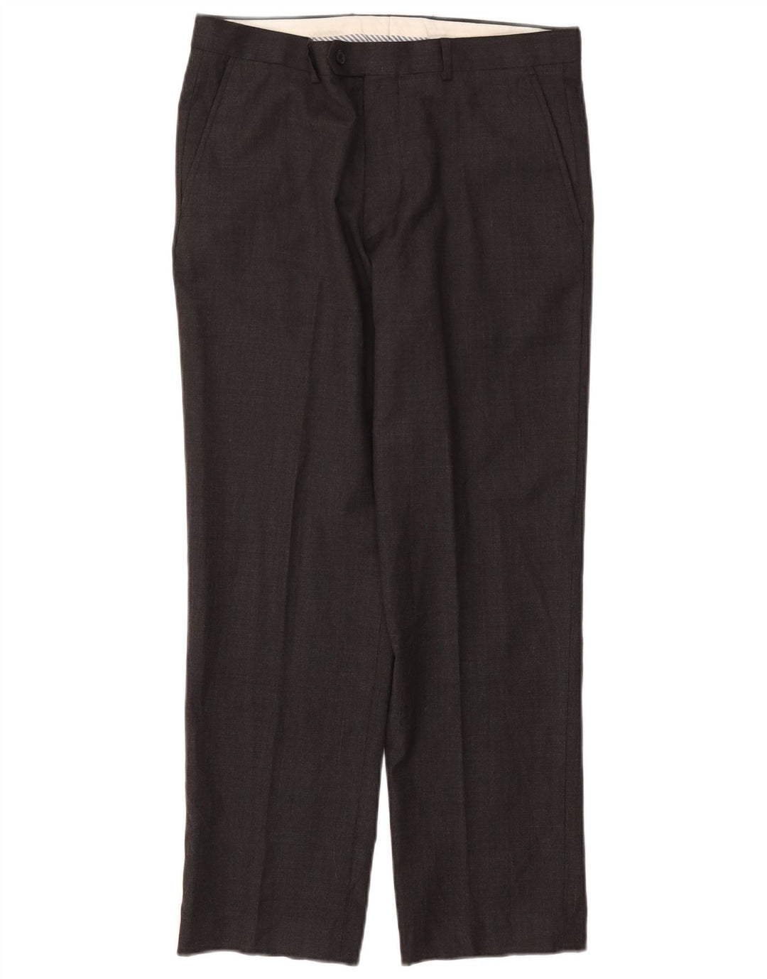 Ανδρικό ίσιο παντελόνι John Lewis W34 L29 Μαύρο μάλλινο