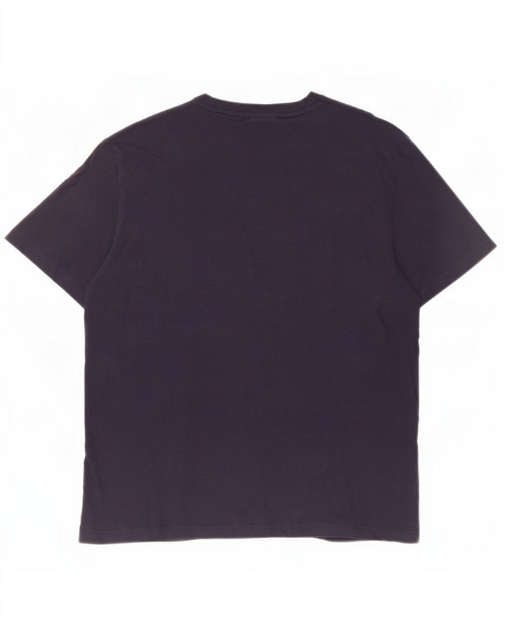 Ανδρικό T-Shirt Gant Top Large Navy Blue από βαμβάκι
