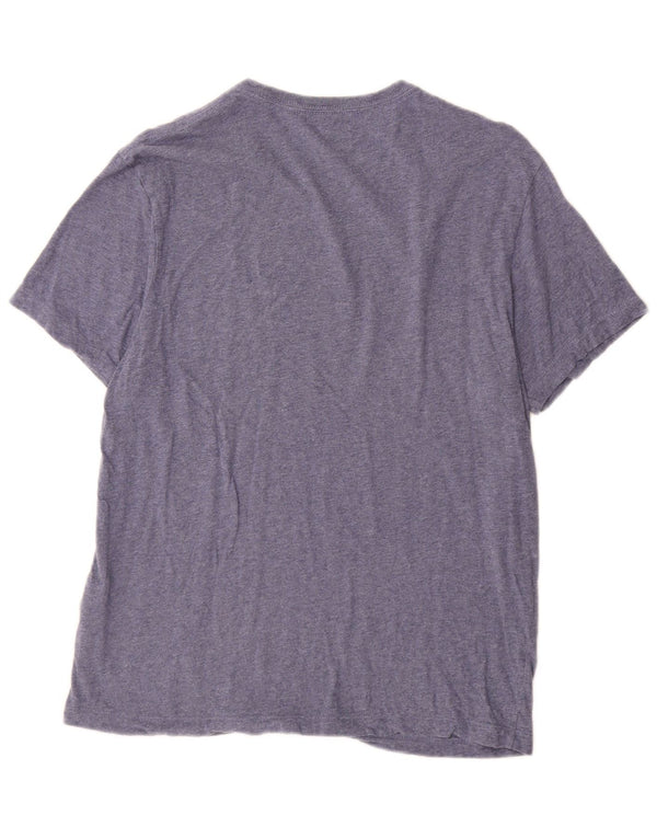 J. Crew Womens Broken In T-Shirt Top Medium Blue Flecked Cotton