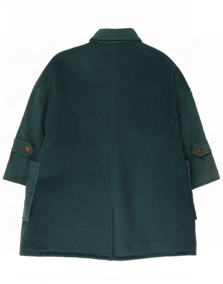 Sportmax Γυναικείο Oversized Πανωφόρι UK 12 Μέτριο πράσινο μαλλί