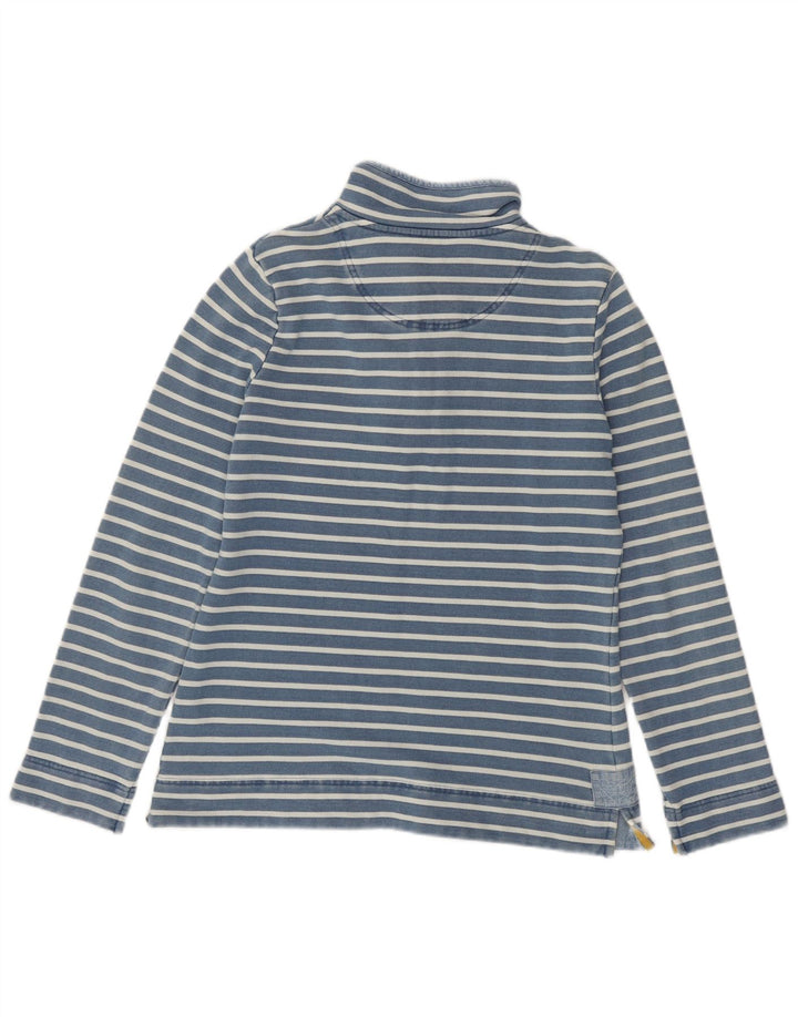 JOULES Γυναικεία φούτερ με λαιμόκοψη με κουμπιά Jumper UK 12 Μεσαίο μπλε ριγέ