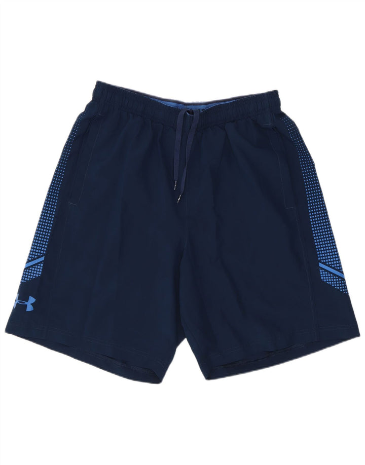 Ανδρικό γραφικό, χαλαρό αθλητικό σορτς Under Armour, μεσαίο μπλε ναυτικό