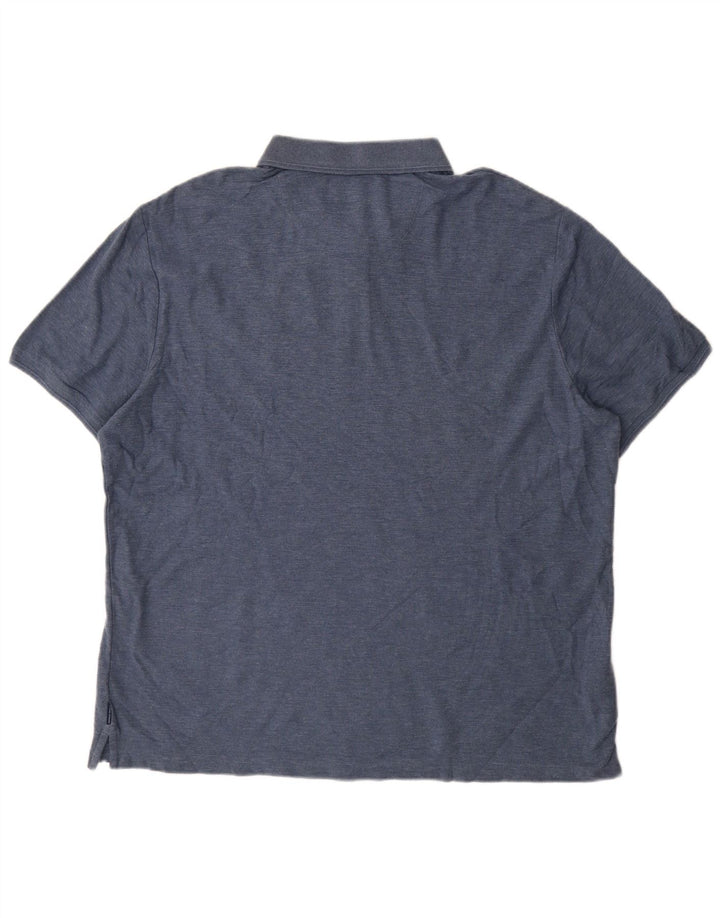 Ανδρικό πουκάμισο πόλο Penguin 2XL Μπλε βαμβακερό