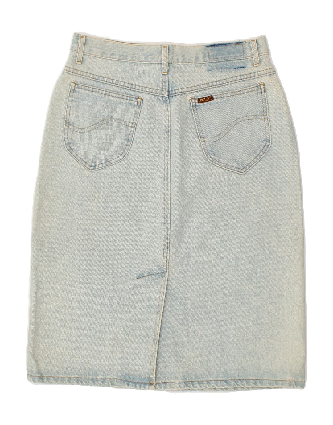 RIFLE Womens Denim Skirt W32 Large Blue Cotton Vintage Rifle and Second-Hand Rifle from Messina Hembry 