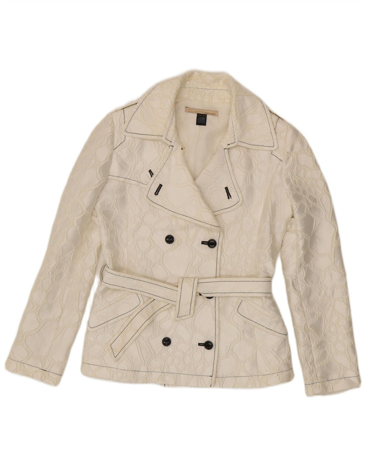 Roberto Cavalli Γυναικείο Μπουφάν blazer IT 42 Medium Off White Geometric