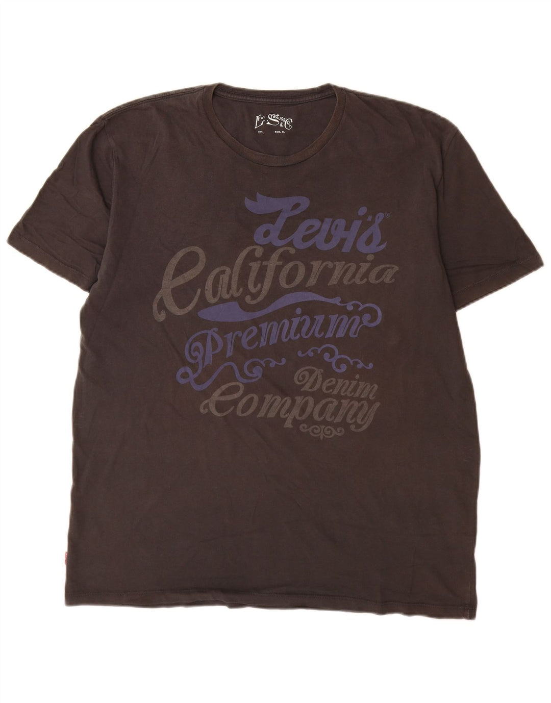 Ανδρικό γραφικό T-Shirt Levi's Top XL Γκρι βαμβακερό