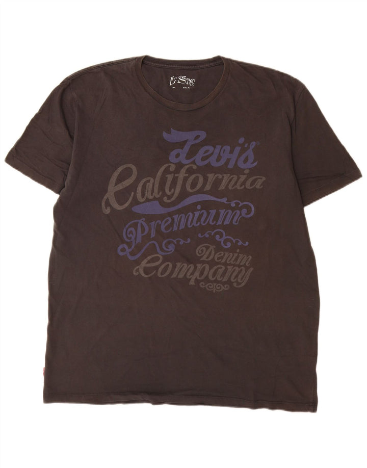 Ανδρικό γραφικό T-Shirt Levi's Top XL Γκρι βαμβακερό
