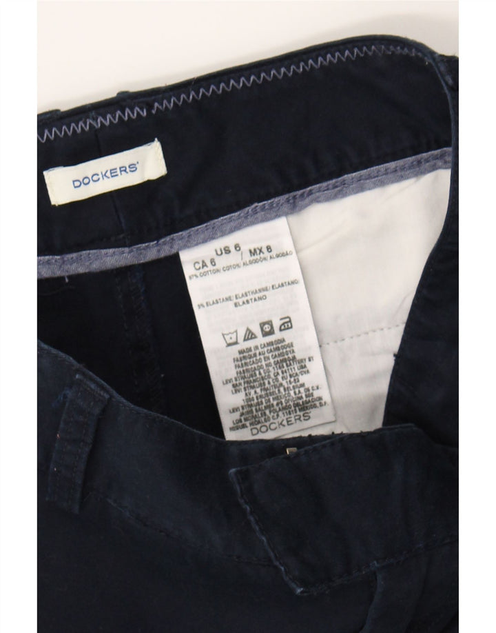 DOCKERS Womens Chino Shorts US 6 Medium W30  Navy Blue Cotton Vintage Dockers and Second-Hand Dockers from Messina Hembry 