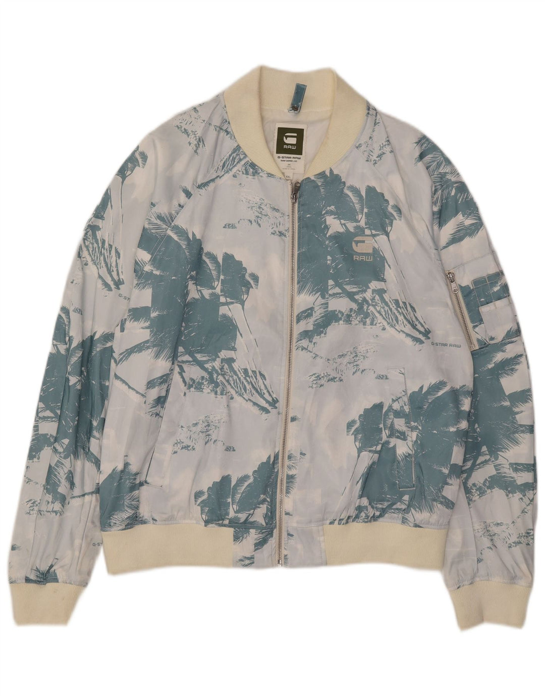 Ανδρικό G-Star Graphic Bomber Jacket UK 44 2XL Blue Floral Polyester