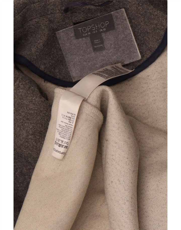 Topshop Γυναικείο Πανωφόρι Υπερμεγέθης UK 10 Ακρυλικό Μικρές Γκρι Λούδες