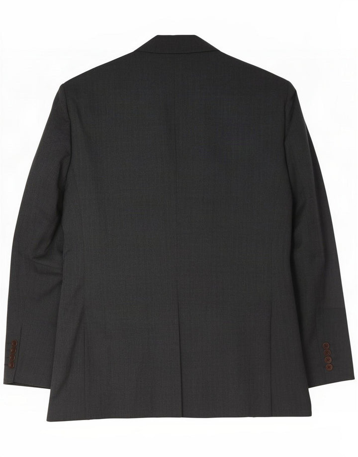 Crew Clothing Mens 2 Button Jacket UK 44 2XL Grey Polyester