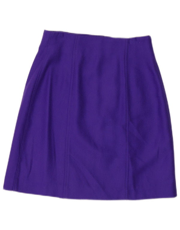 Massimo Dutti Γυναικεία φούστα σε γραμμή Α EU 38 Small W28 μωβ βισκόζη