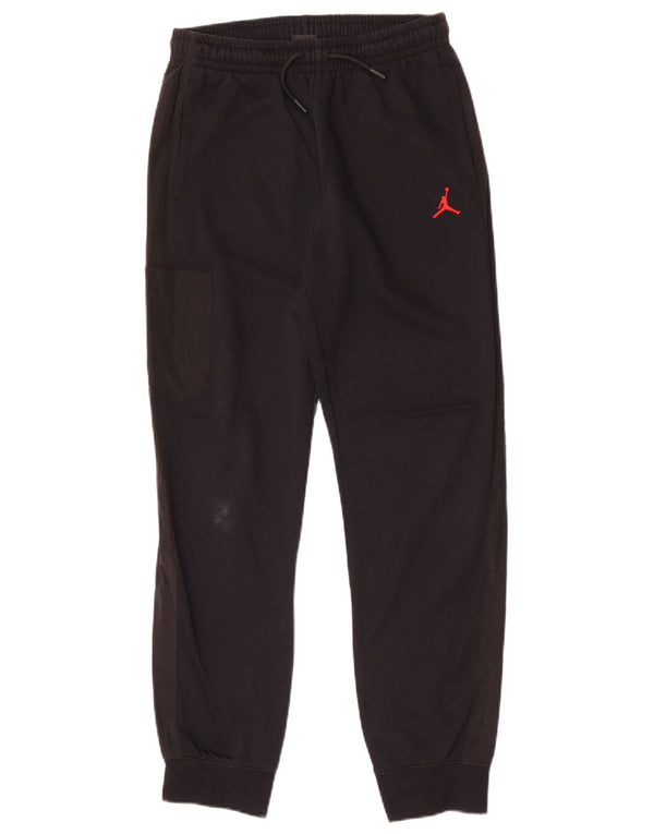 Jordan Boys Tracksuit Trousers Joggers 13-14 Years XL Μαύρο