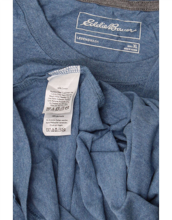 EDDIE BAUER Ανδρικό T-Shirt Top XL Blue Cotton