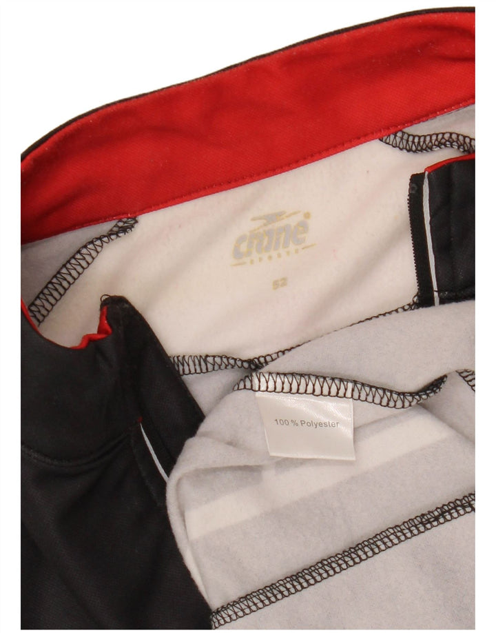 Ανδρική φόρμα πουλόβερ με φερμουάρ CRANE Top IT 52 Μεγάλο μαύρο γεωμετρικό