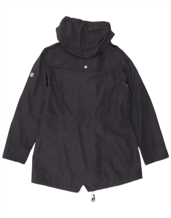 Barbour γυναικείο μπουφάν Parka με κουκούλα UK 14 Large Navy Blue Polyester