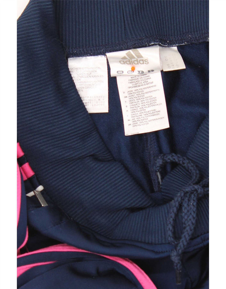 Γυναικεία αθλητική φόρμα Adidas Παντελόνι UK 8 Small Navy Blue Polyester