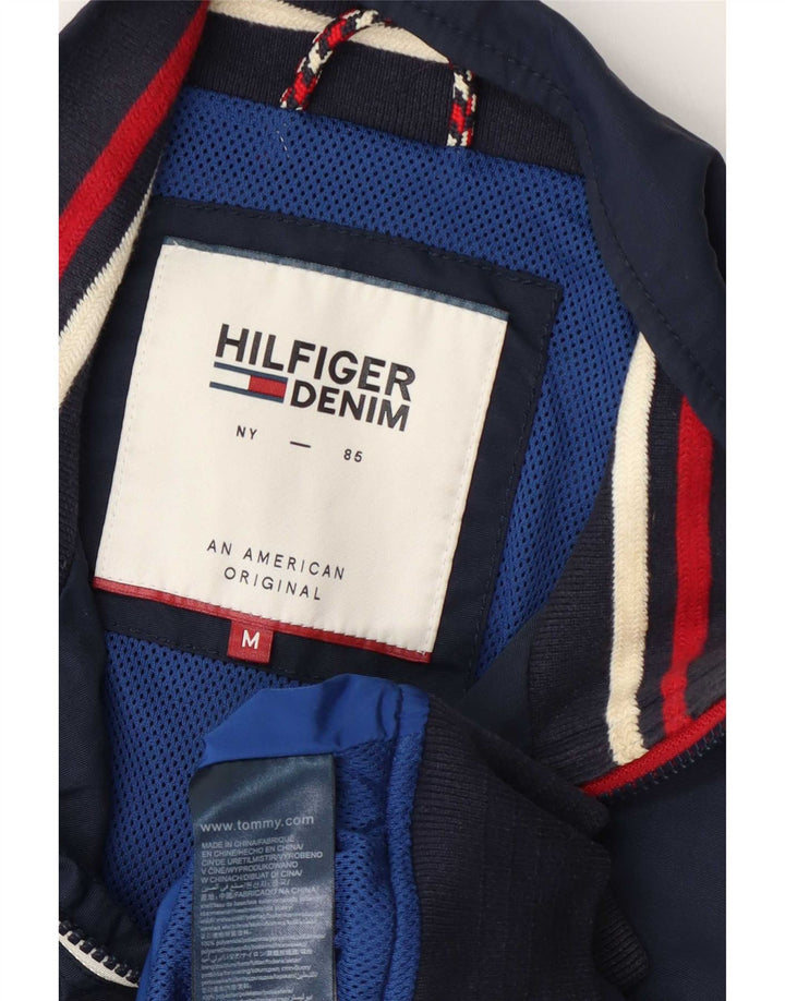 Ανδρικό μπουφάν Tommy Hilfiger UK 38 Medium Navy Blue ριγέ πολυαμίδιο