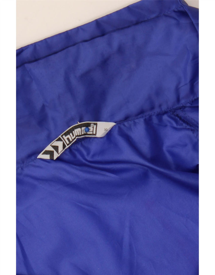 Ανδρικό μπουφάν βροχής με κουκούλα HUMMEL UK 42 XL Μπλε Πολυεστέρας