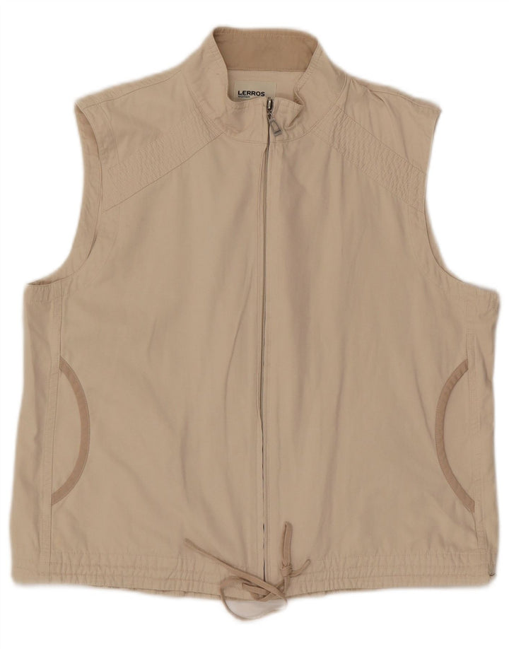 Lerros Γυναικείο Gilet IT 42 Βαμβακερό μεσαίο μπεζ