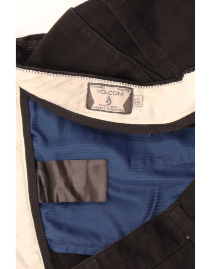 Ανδρικό σορτς Chino Volcom W38 XL μαύρο βαμβακερό