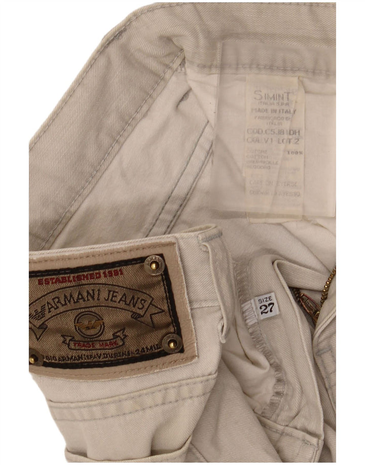 Armani Γυναικείο Tapered Jeans W27 L26 Γκρι βαμβακερό