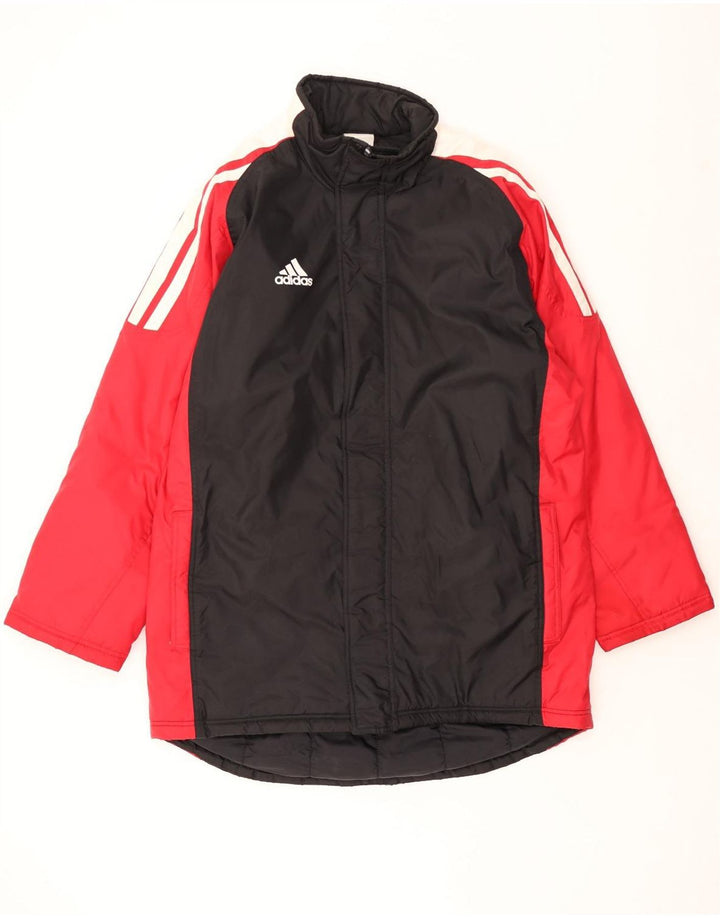 Ανδρικό παλτό ADIDAS Windbreaker UK 46/48 XL Μαύρο πολυαμίδιο
