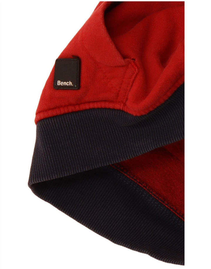 ΠΑΓΚΟΣ Boys Graphic Hoodie Jumper 11-12 ετών Κόκκινο βαμβακερό