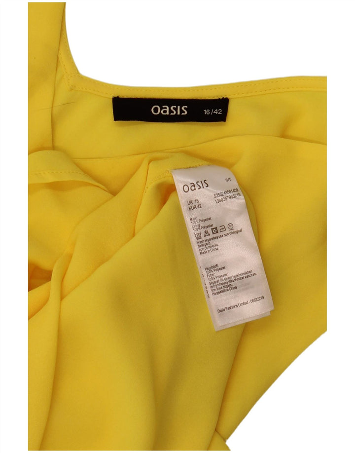 Γυναικεία αμάνικη μπλούζα Oasis Top UK 16 Large Yellow Polyester