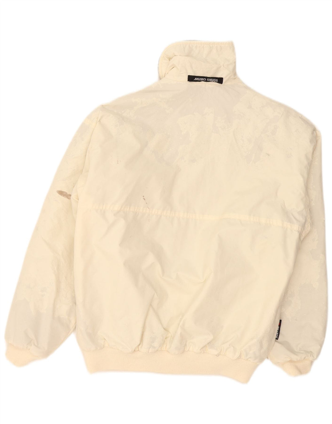 Musto Ανδρικό Bomber Jacket UK 38 Medium Off White Polyester