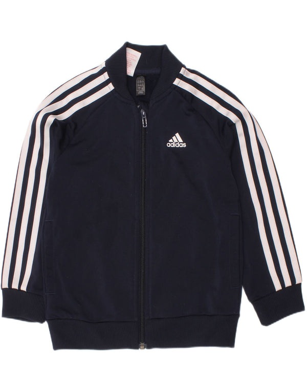 Adidas Boys αθλητική φόρμα Top Jacket 5-6 Years Navy Blue Polyester